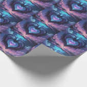 Papier Cadeau Coeur pourpre (Coin)