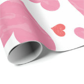 Papier Cadeau Coeurs (Coin rond)