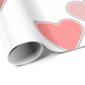 Papier Cadeau Cœurs (Coin rond)