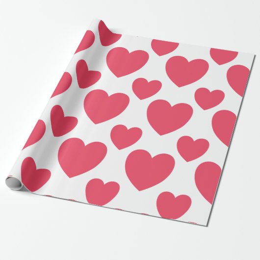 Papier Cadeau coeurs (Déroulé)