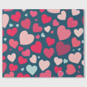 Papier Cadeau Coeurs (Plat)
