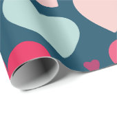 Papier Cadeau Coeurs (Coin rond)