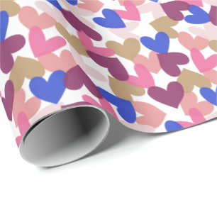 Papier Cadeau Coeurs