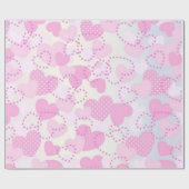 Papier Cadeau Coeurs (Plat)