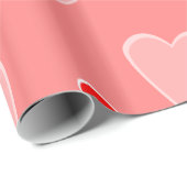 Papier Cadeau Coeurs (Coin rond)