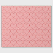 Papier Cadeau Coeurs (Plat)