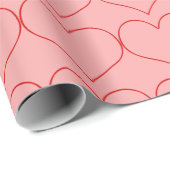 Papier Cadeau Coeurs (Coin rond)