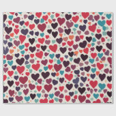 Papier Cadeau Coeurs (Plat)