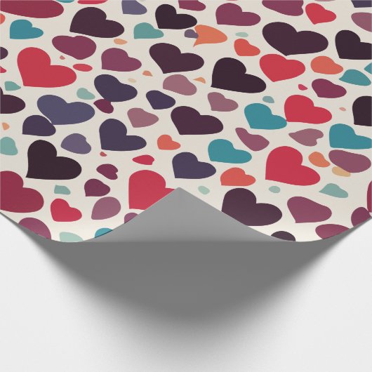 Papier Cadeau Coeurs (Coin)