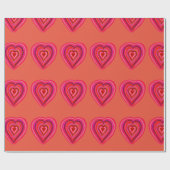 Papier Cadeau Coeurs (Plat)