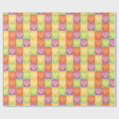 Papier Cadeau Coeurs (Plat)