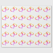 Papier Cadeau Coeurs (Plat)