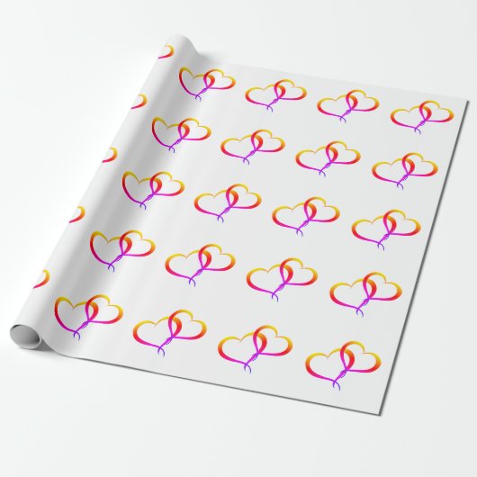 Papier Cadeau Coeurs (Déroulé)