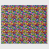 Papier Cadeau Coeurs (Plat)