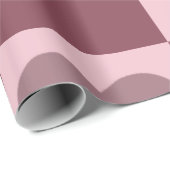 Papier Cadeau Coeurs À damiers Roses poussiéreux (Coin rond)