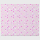 Papier Cadeau Cœurs Amour Rose Pastel (Plat)