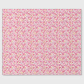 Papier Cadeau Cœurs aquarelle (Plat)