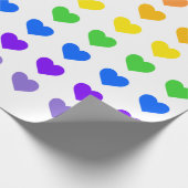 Papier Cadeau Coeurs arc-en-ciel (Coin)