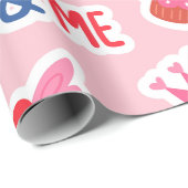 Papier Cadeau Coeurs, arc-en-ciel et l'amour Incriptions Envelop (Coin rond)