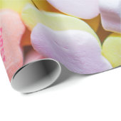 Papier Cadeau Coeurs assortis de sucrerie avec le message (Coin rond)