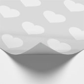 Papier Cadeau Coeurs blancs (Coin)