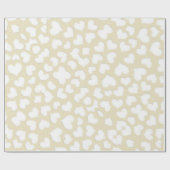 PAPIER CADEAU COEURS BLANCS (Plat)