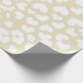 PAPIER CADEAU COEURS BLANCS (Coin)