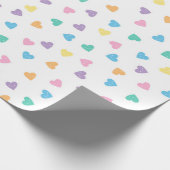 Papier Cadeau Coeurs bonbons Kawaii Pastel (Coin)