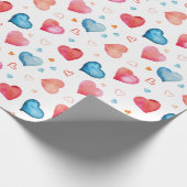 Papier Cadeau Coeurs colorés (Coin)