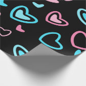 Papier Cadeau Coeurs d'amour (Coin)