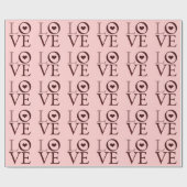 Papier Cadeau Coeurs d'amour (Plat)