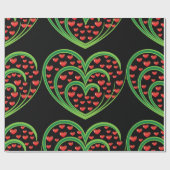 Papier Cadeau Coeurs Dans Les Coeurs Envelopper Le Papier (Plat)