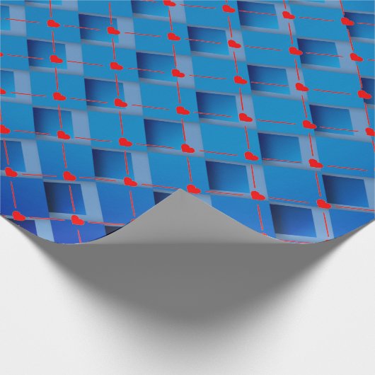 Papier Cadeau Coeurs d'art (Coin)