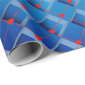 Papier Cadeau Coeurs d'art (Coin rond)