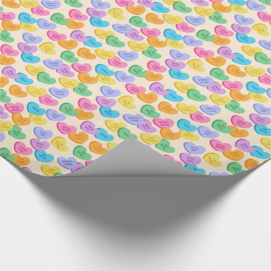 Papier Cadeau Coeurs de conversation (Coin)