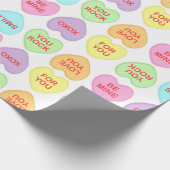 Papier Cadeau Coeurs de conversation Motif alternatif (Coin)