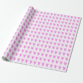 Papier Cadeau Cœurs de crayon colorés mignons (Déroulé)