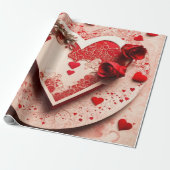 Papier cadeau coeurs de la Saint-Valentin (Déroulé)