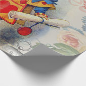 Papier Cadeau Cœurs de Lapin Blanc Alice Classique (Coin)