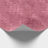 Papier Cadeau Coeurs de Parties scintillant roux (Coin)