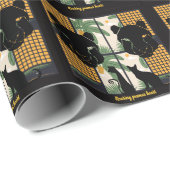 Papier Cadeau Coeurs de pomme (Coin rond)