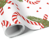 Papier Cadeau Coeurs de Sucre de canne de Noël Vacances Kathrin  (Coin rond)