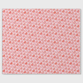 Papier Cadeau Cœurs Décorés (Plat)