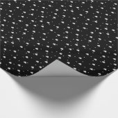 Papier Cadeau Coeurs Diamants Blancs Motif sans couture (Coin)