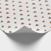 Papier Cadeau Coeurs d'or Élégants Papier d'enveloppement de la (Coin)