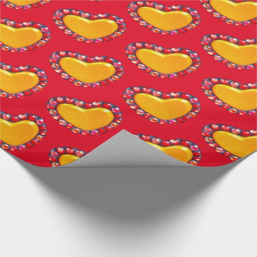 Papier Cadeau Coeurs d'or Thunder_Cove (Coin)