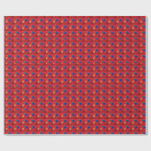 Papier Cadeau Coeurs dorés (Plat)