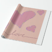 Papier Cadeau Cœurs en bonbon (Déroulé)