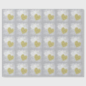 Papier Cadeau Coeurs et fantômes de romance (Plat)