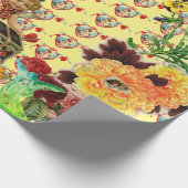 PAPIER CADEAU COEURS ET FLEURS PAPIER EN ÉPAISSAGE (Coin)